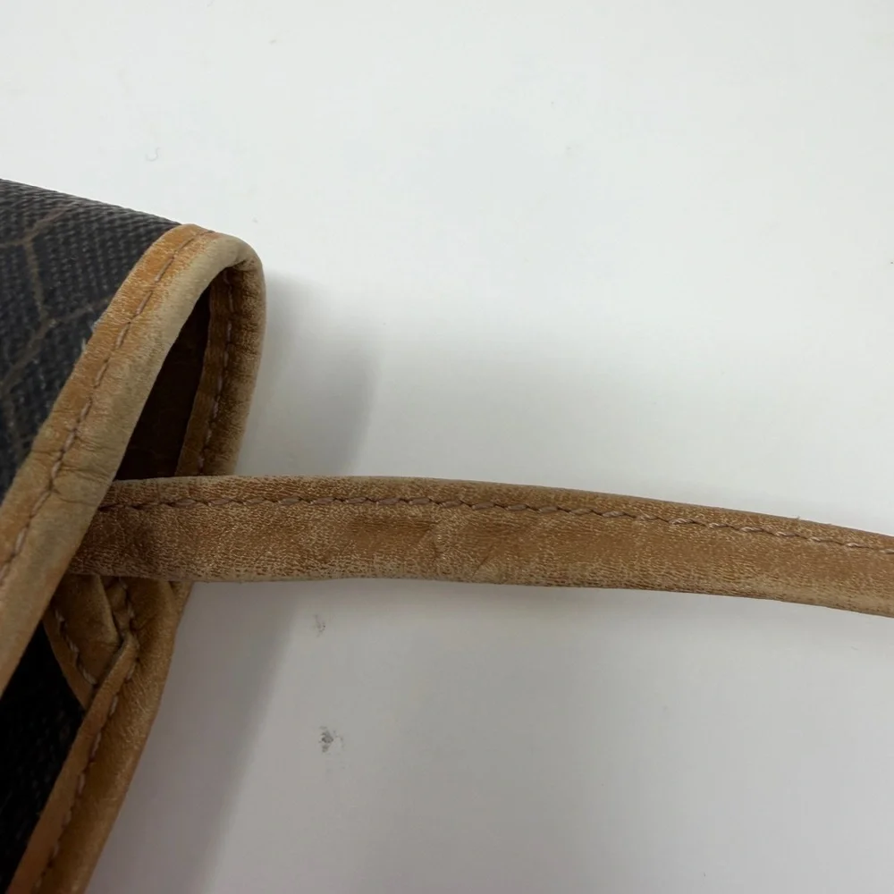 Christian Dior Honeycomb Canvas Shoulder Bag PVC Khaki Gold - Picture 6 of 10